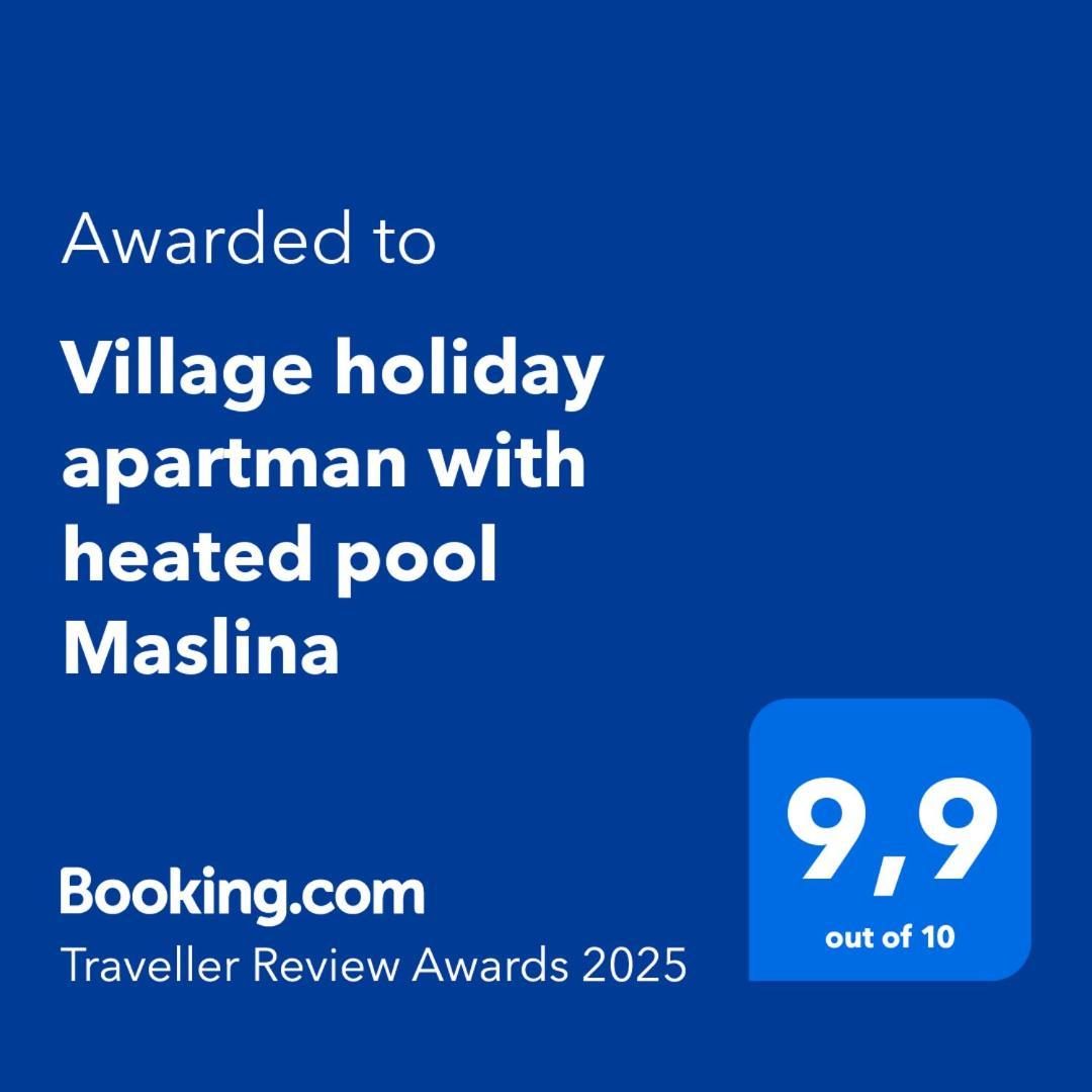 Village Holiday Apartman With Heated Pool Maslina Kostanje 외부 사진
